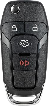Vurkcy Key Fob Replacement for 2013 2014 2015 2016 Ford Fusion Car Keyless Entry Remote Control, N5F-A08TAA N5FA08TAA, 4 Buttons