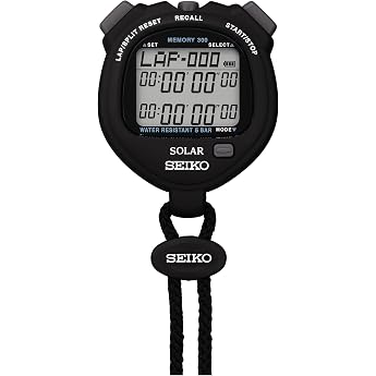 SEIKO STANDARD SOLAR STOP WATCH SVAJ001