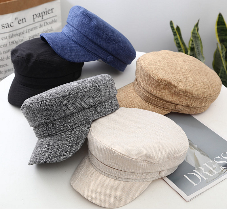 Gorra Boina Mujer Newsboy Negra Talla Única miniatura 7