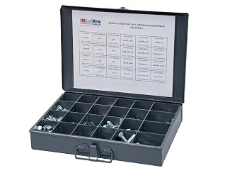690 Piece Grade 5 Coarse Thread Fastener Assortment Kit (Bolts, Nuts, washers)