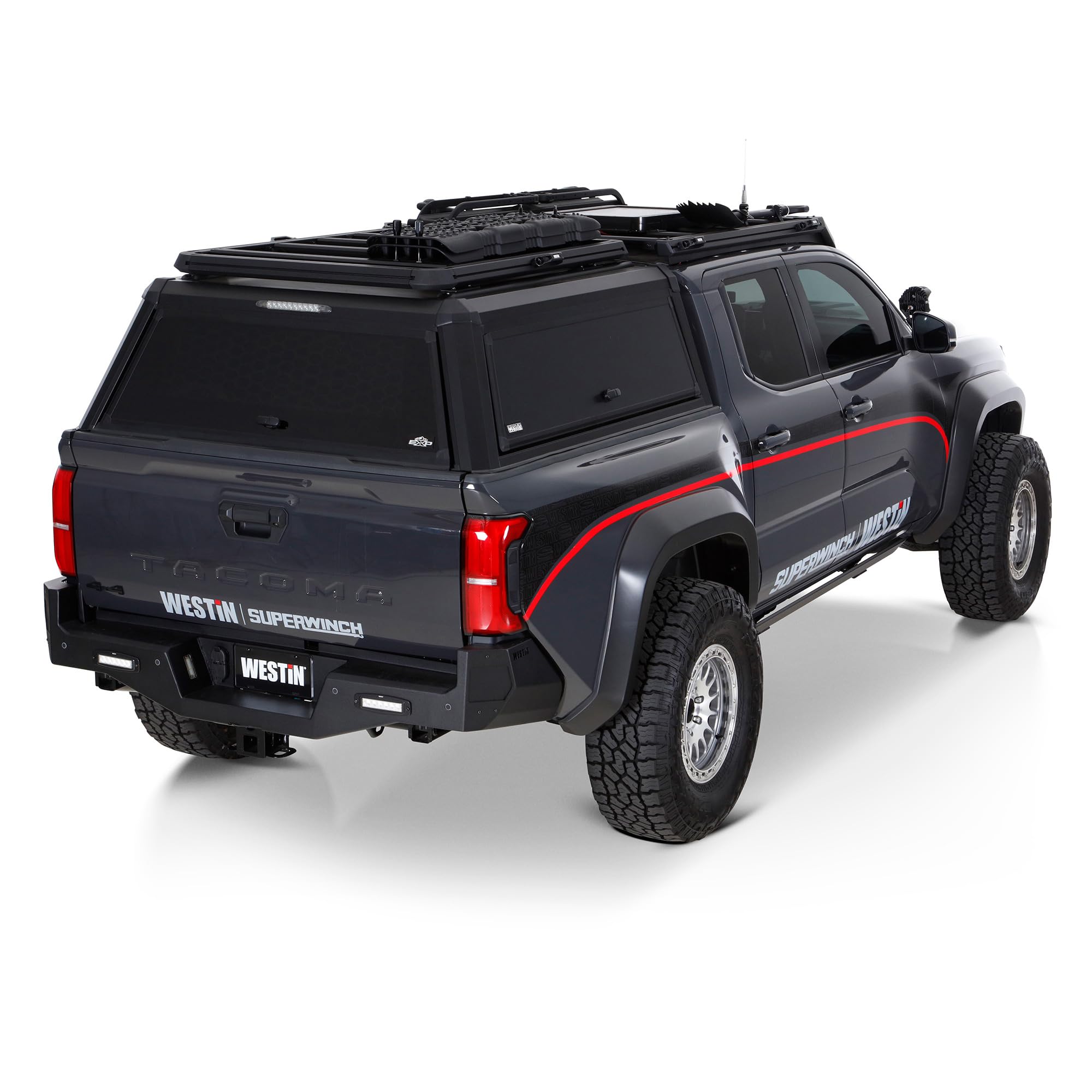 Amazon.com: Westin 16-12785 EXP Truck Cap with Solid Front Glass