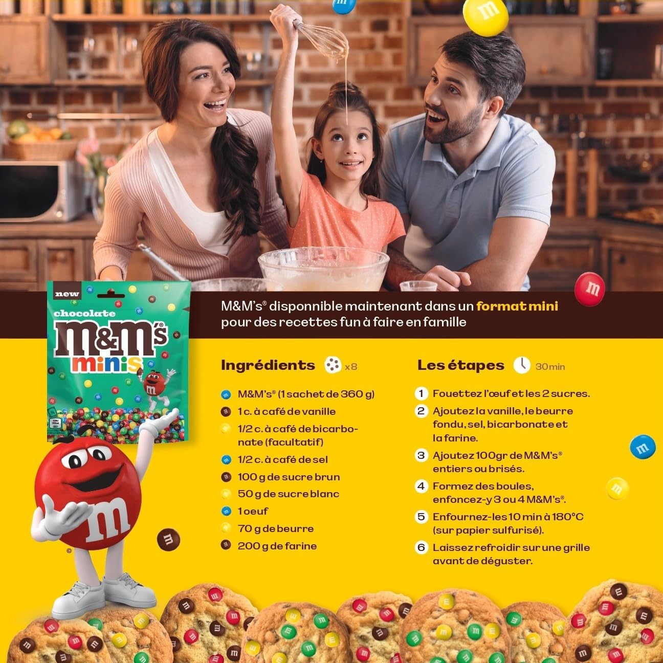 M&M'S Minis - Bonbons Chocolat au Lait - Sachet Bonsons Grand Format - Bonbons en Gros - 800g Sachet de Chocolats à Offrir ou à Partager