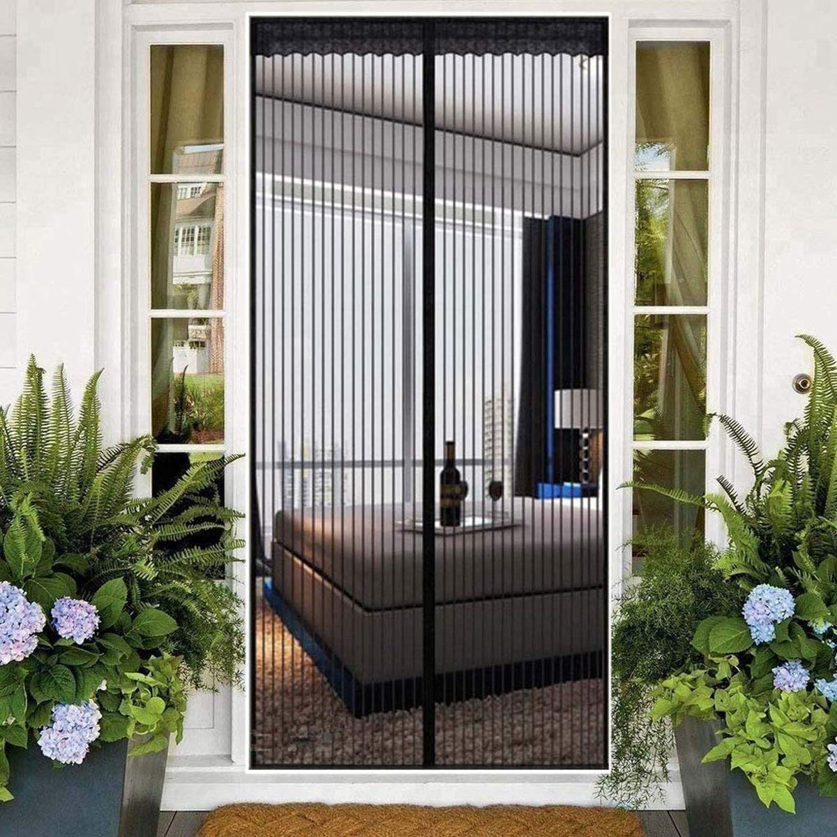 Mesh Screen Doors With Magnets Heavy Duty Mesh Curtain Auto | Desertcart INDIA