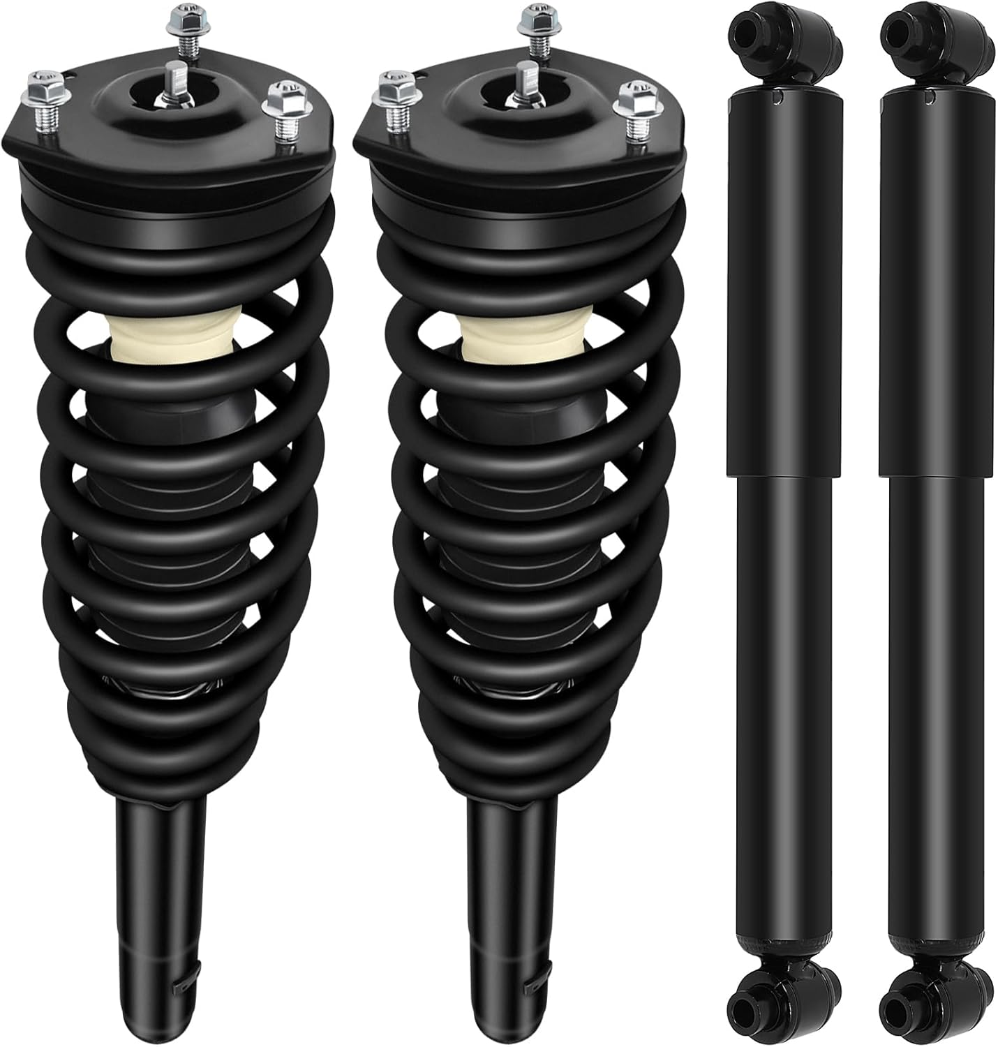 SCITOO Front and Rear Pair Strut & Spring Complete Assembly Compatible with 2010 2011 for Ford for Fusion, 2010 2011 for Mercury for Milan Complete Struts 272596 344363