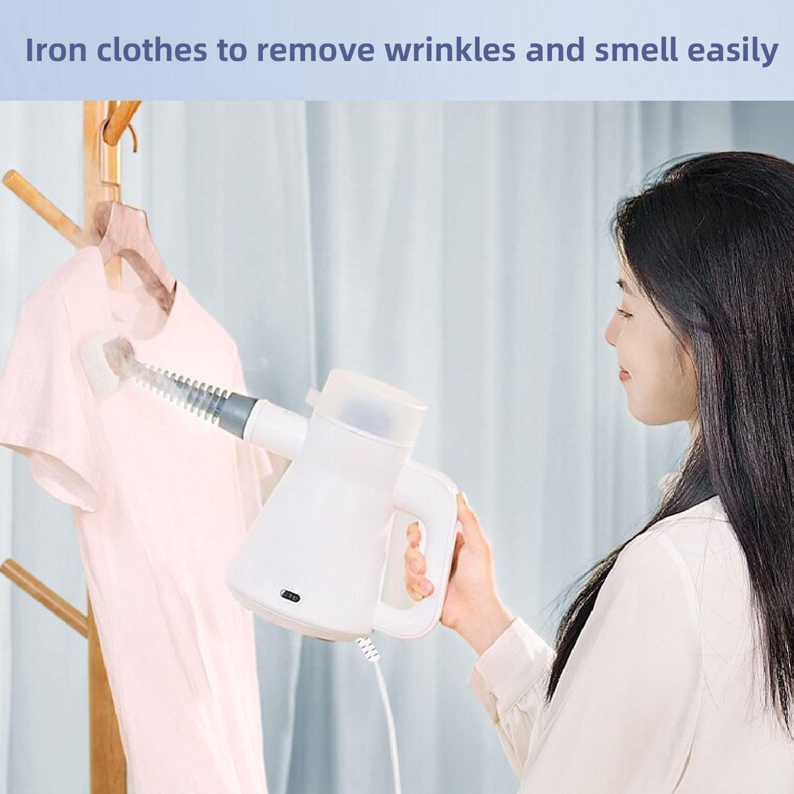 Handheld Pressurized Steam Cleaner, 1000W High Temperature Steamer for Cleaning, Portable Steam Cleaner for Home Use Deep Cleaning for Car Detailing Couch Furniture Couch Car (US