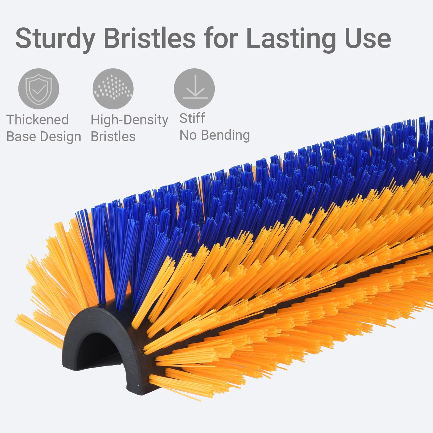 TERPUP 2PCS Livestock Scratching Brush, Horse Grooming Brush Kit With Stainless Steel Curry Comb, Durable Massage Scratch Brushes for Goats Cow Donkey Horse Sheep - 4