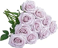 Vista 33 de Rosas Artificiales 10 unidades Ramo de Flores Abiertas Tallos de Rosas Artificiales para Arreglos de Boda, Ramo de Novia, Centro de Mesa, Flores