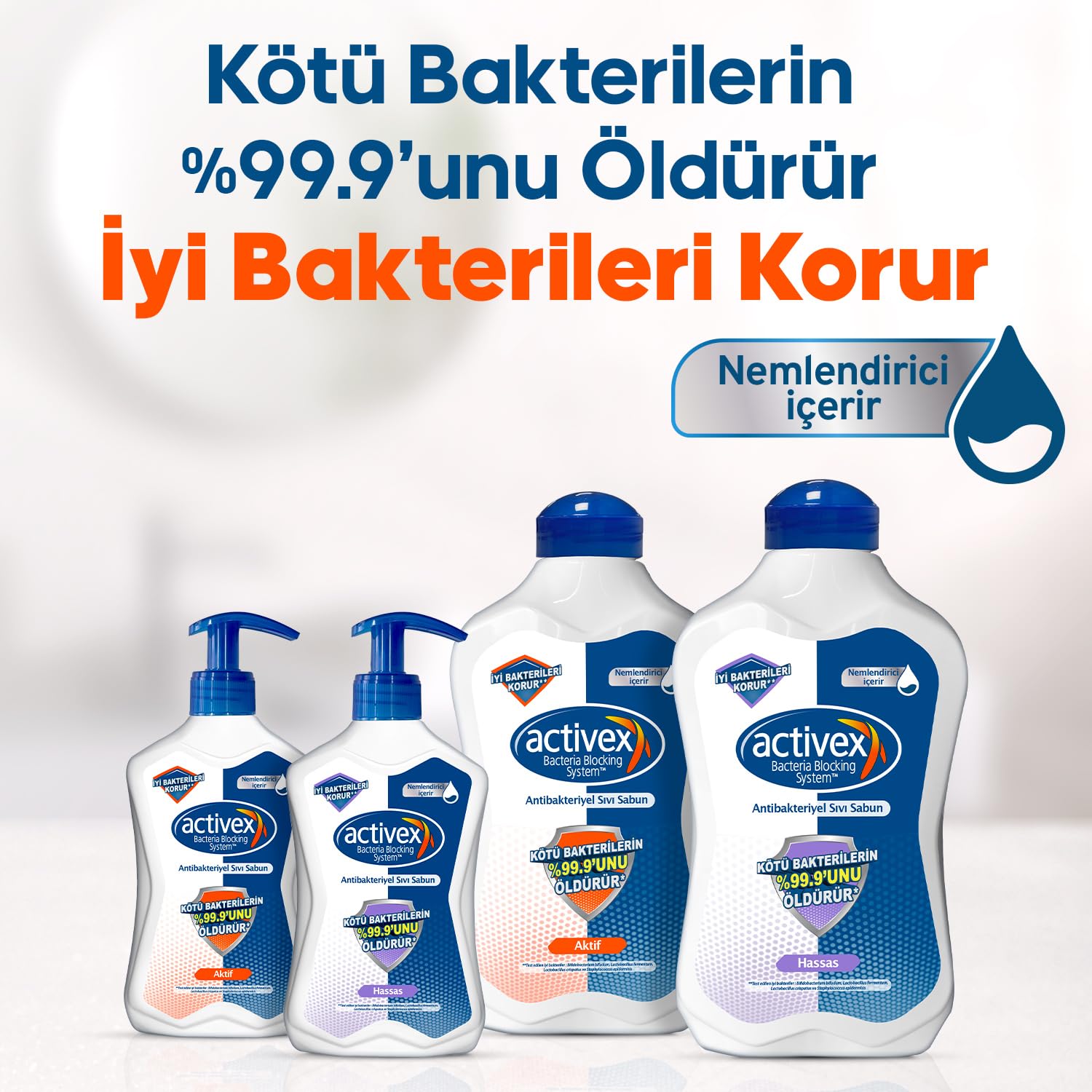 ACTIVEX Sıvı Sabun, Hassas, 1.5 Litre