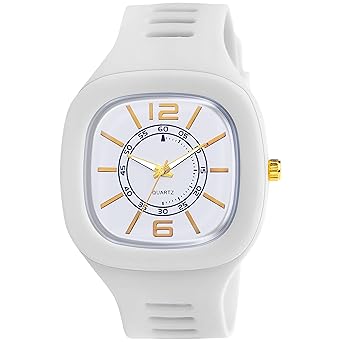 Swadesi Stuff Square Multi Dial Latest Generation Stylish Rubber Strap Analog Watch - for Boys & Girls