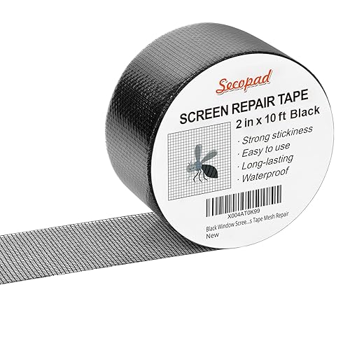 Miniatura 27 de Kit de reparación de pantalla de ventana gris, cinta de reparación de pantalla de 4 pulgadas x 30 pies (360 pulgadas) para ventanas o puertas, cinta
