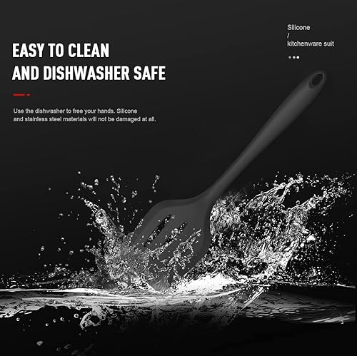 Miniatura 34 de Juego de utensilios de cocina de silicona, resistentes al calor, pinzas giratorias, espátula, cuchara, cepillo, batidor, juego de herramientas