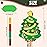 WERNNSAI Christmas Tree Pinata - Christmas Decorations XmasTree Party Game for Kids Festival Party Decor Supply Green Tree Design Merry Xmas Favor Pull String with Blindfold Bat 16.5 x 12.4