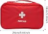 ALLY-MAGIC First Aid Bag Empty Pouch Travel Emergency Pouch Small Medical Kit Portable Travel First Aid Kit Mini Medicine Storage Bag for Camping Hiking Outdoor Activities Y4-STJJB (Red)
