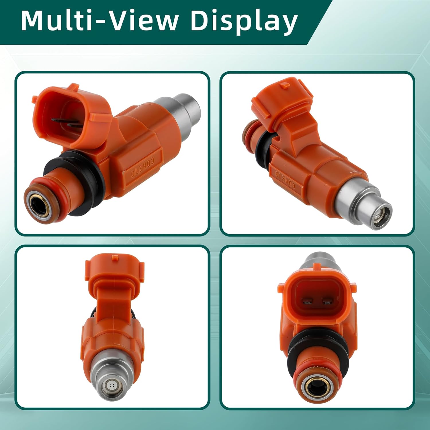 AUTOKAY 68V-8A360-00-00 Fuel Injector Flow Matched INP-771 CDH-210 Fit for Yamaha Outboard 115 HP for Chevrolet Tracker for Chrysler Sebring for Dodge Stratus for Suzuki for Mitsubishi - Set of 4