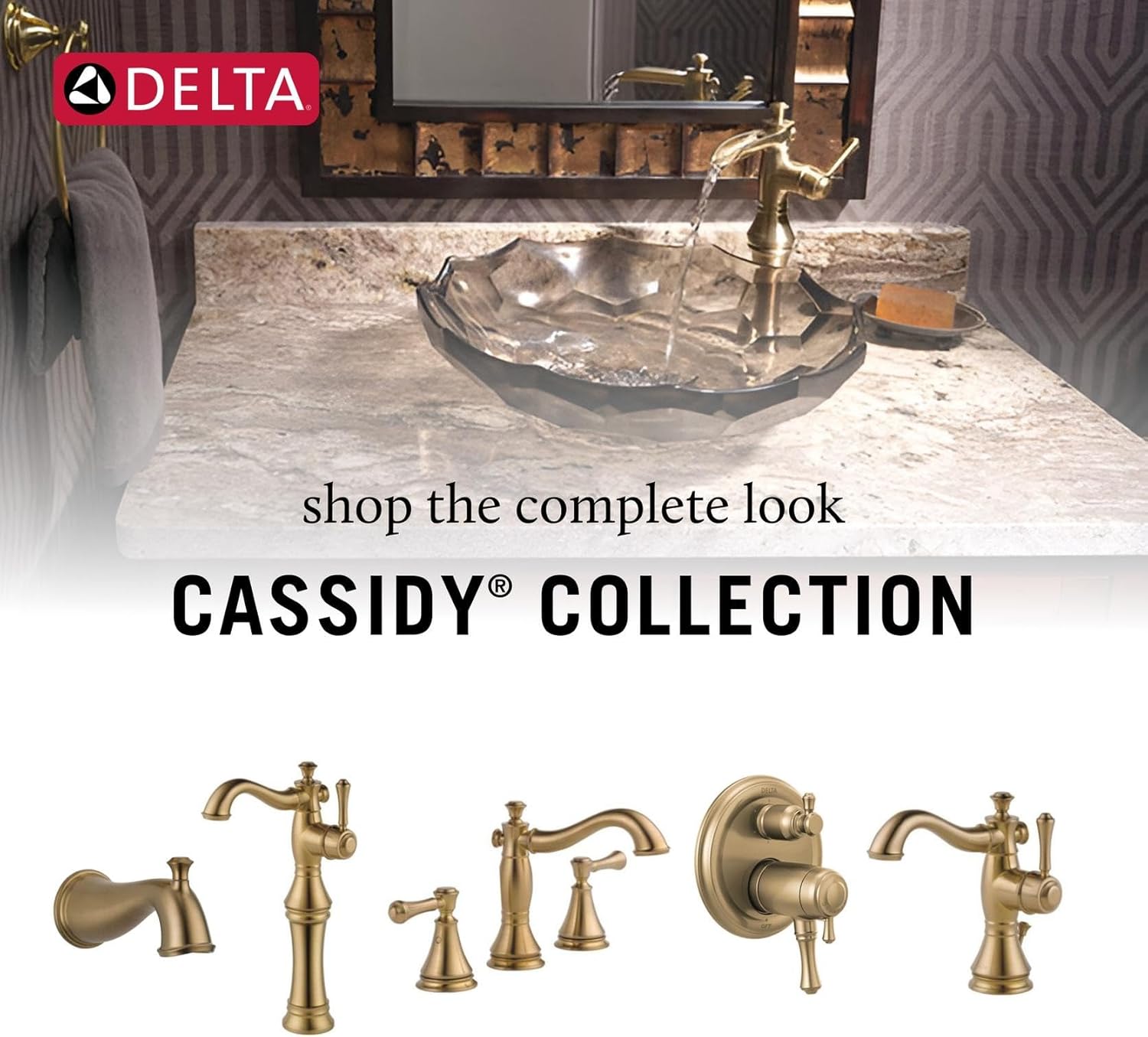 Delta Cassidy Roman Tub Faucet, Polished Nickel Deck Mount Bathtub Faucet, Polished Nickel T2797-PNLHP (Valve and Handles Not Included)
