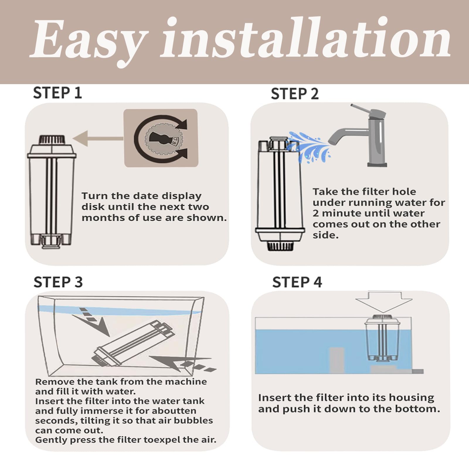 Water Filter for Coffee Machine Make the Water More Soft and Make the Coffee more Delicious — view 4