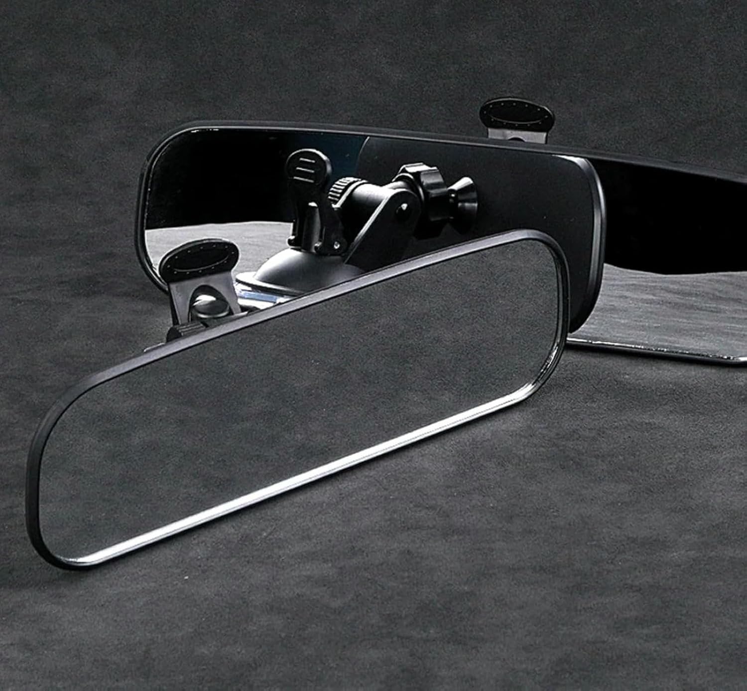 Car Interior Rearview Mirror Interior Rear View Mirror with Adjustable Suction Cup Wide Angle Rearview Mirror 360° Rotation