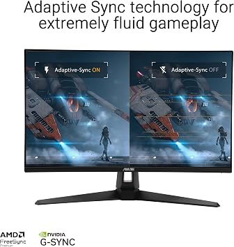 ASUS TUF Gaming 27 4K HDR Monitor (VG27UQ1A) 160Hz, 1ms, Extreme Low Motion Blur Sync, NVIDIA G-SYNC Compatible, AMD FreeSync Premium, 95% DCI-P3, DisplayWidget,