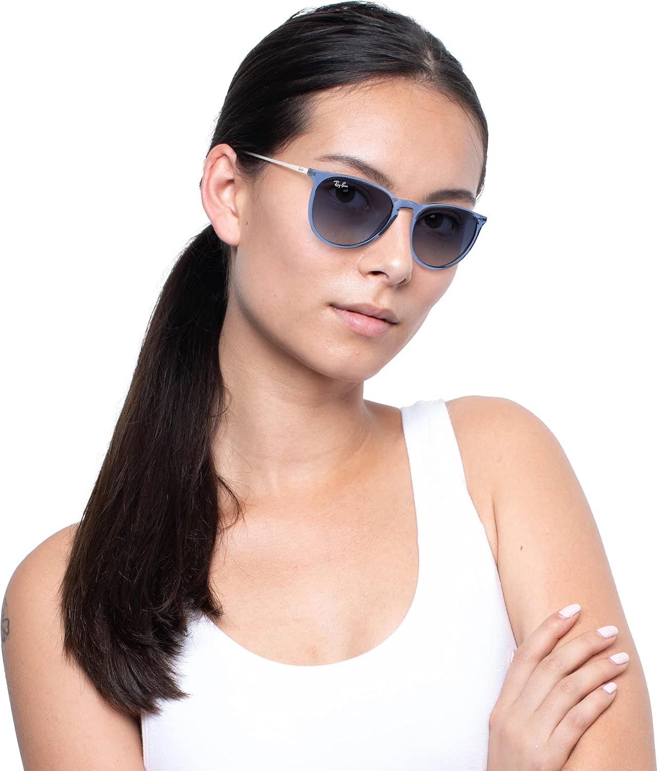 Ray-Ban womens Rb4171 Erika Round Sunglasses