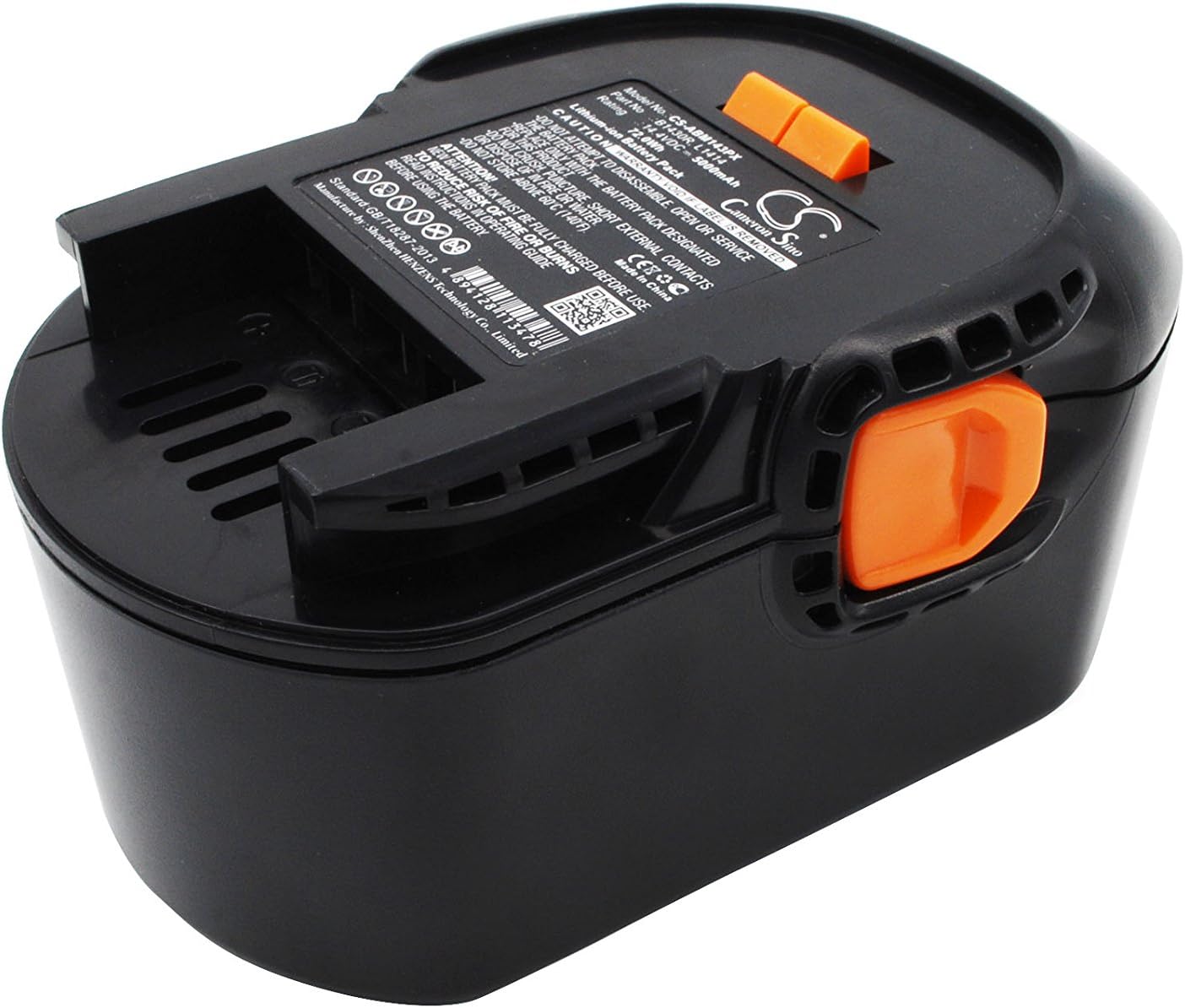 14.4V High-Performance Replacement Battery for AEG BS14C BS 14 X BBS 14 X BDSE 14.4 T Super Torque with 4935416790 4935413106 4932352657 4002395367641/5000mAh