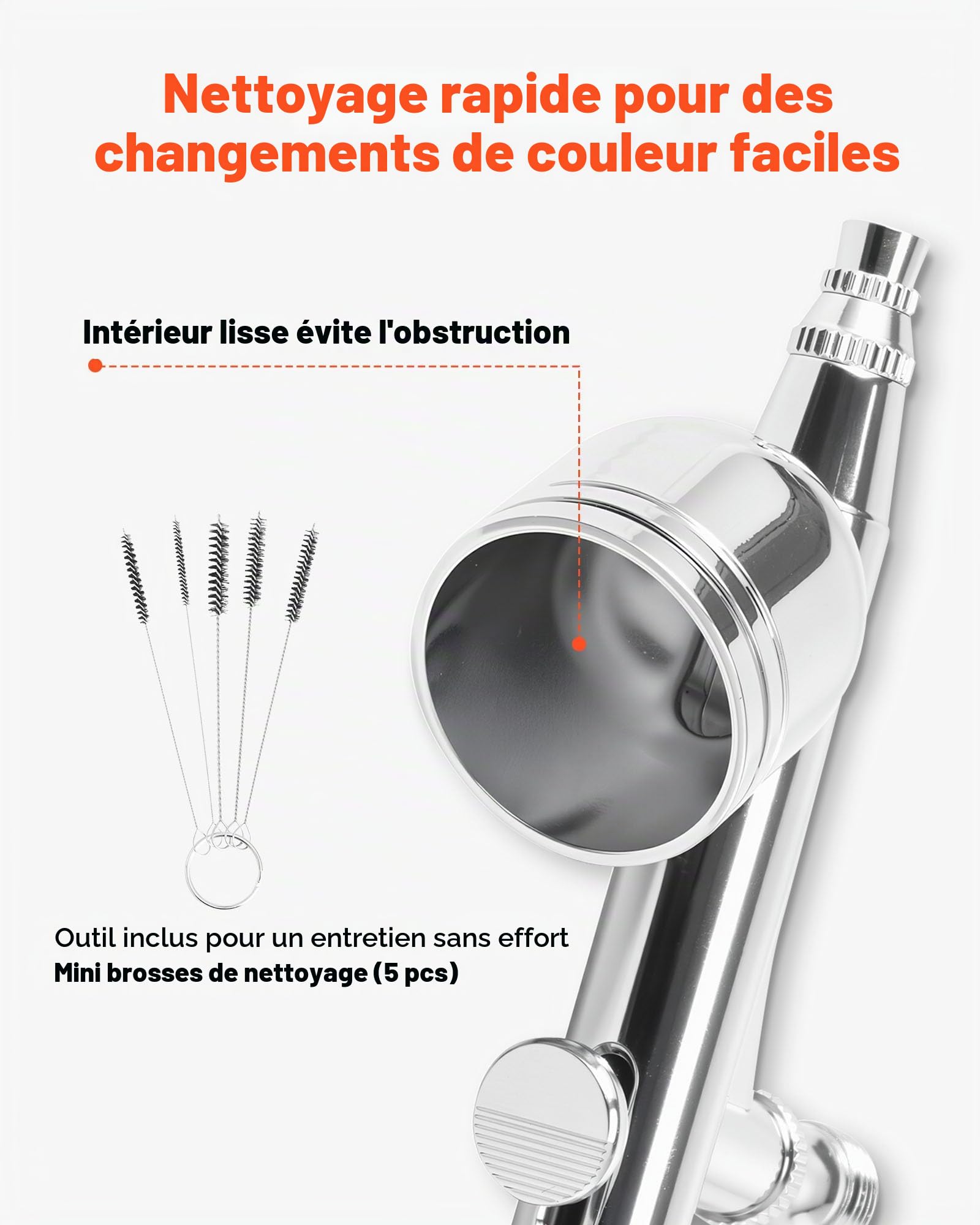 VEVOR Kit Aérographe avec Compresseur d’Air 1/6 HP, Compresseur Aérographe avec 3 Pistolets à Double Action,3 Buses, Tuyau, Peinture Acrylique, 2 Ventilateurs, Décoration Pâtisserie Onglerie