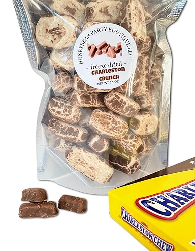 Caramelos liofilizados Charleston Crunch - Caramelo de turrón de chocolate - Se envía en una caja - Hecho con Charleston Chews disponible en Yaxa Venezuela
