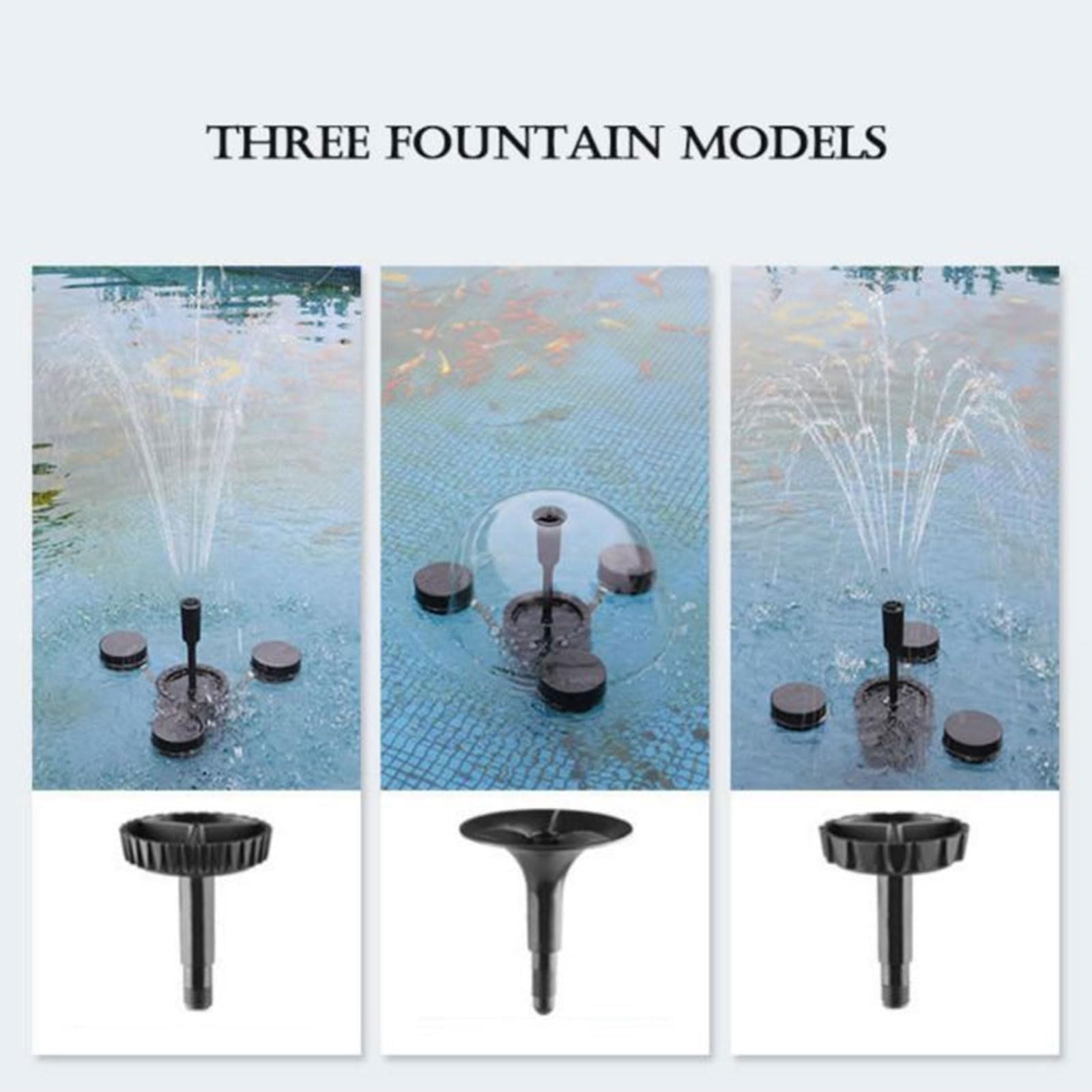 Skimmer galleggiante da 45 W per laghetto e piscina, collettore multifunzionale di foglie cadute con 3 modalità di fontana, efficiente estrattore di superfici per giardini