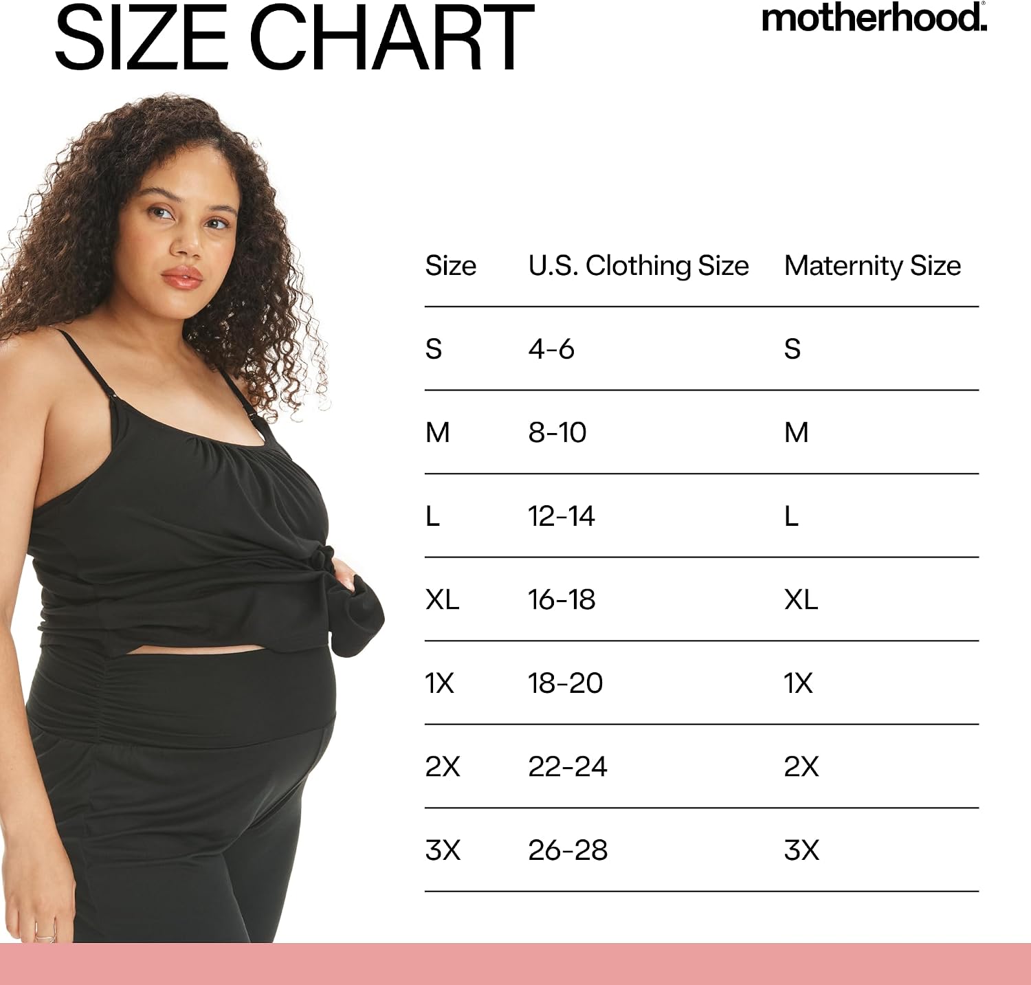 Motherhood Maternity Womens Nursing Cami and Foldover Pant Set (S-2X)