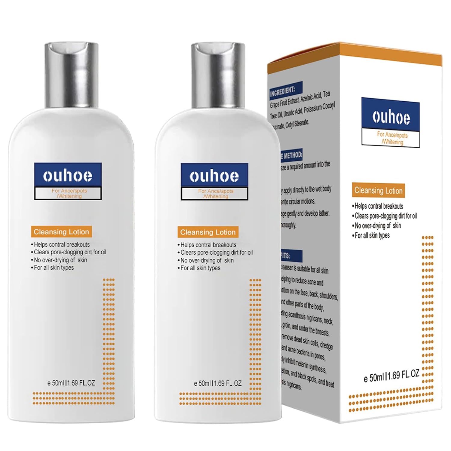 2PCS Ouhoe Cleansing Lotion, CC Cleansing Lotion