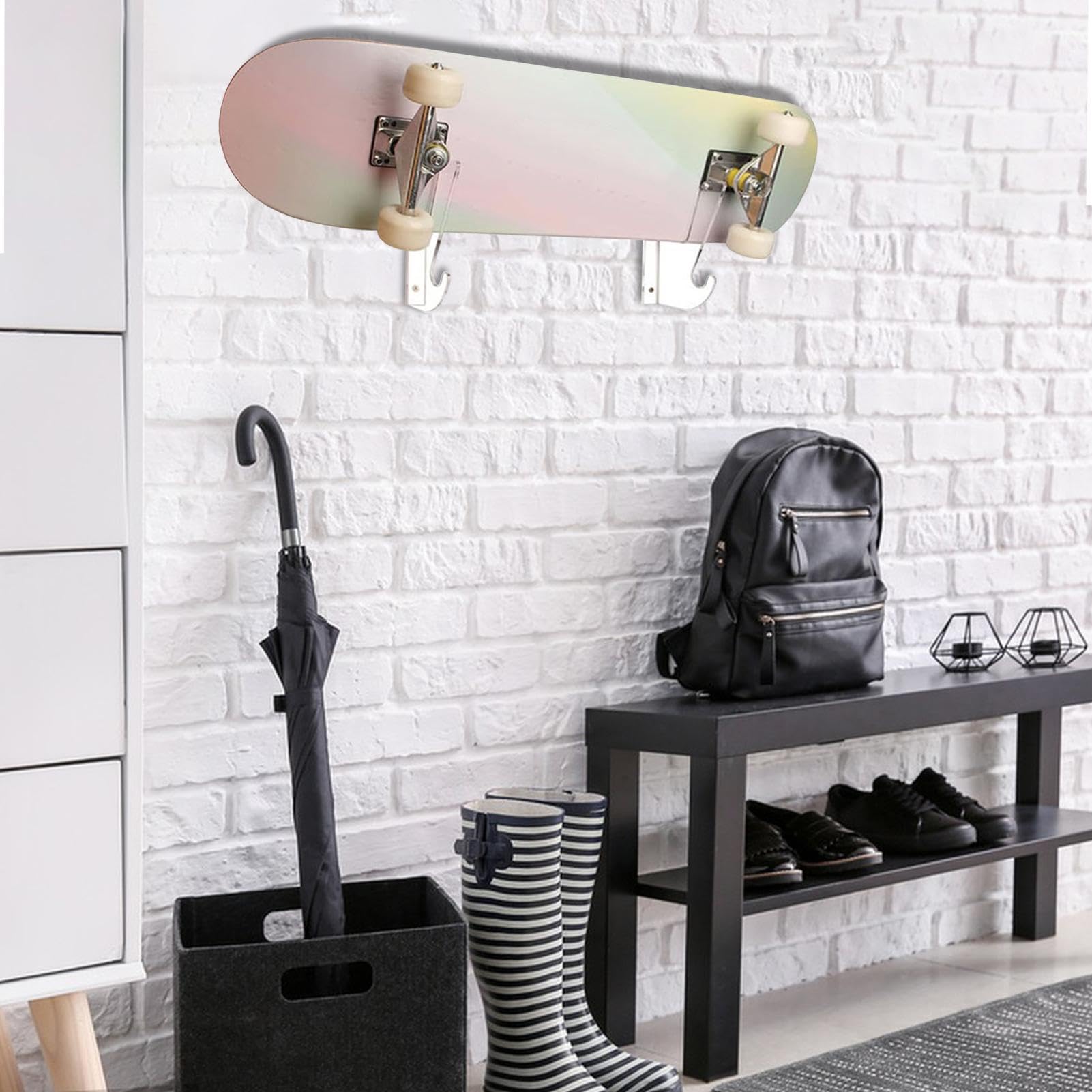 1 Paire Supports De Skateboard, Support Mural Pour Skateboard