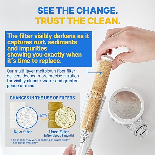 Miniatura 5 de Filtro de ducha para el cuidado de la piel K-Beauty filtros de carbono puro para una piel más suave y un cabello más suave  Filtro compuesto de