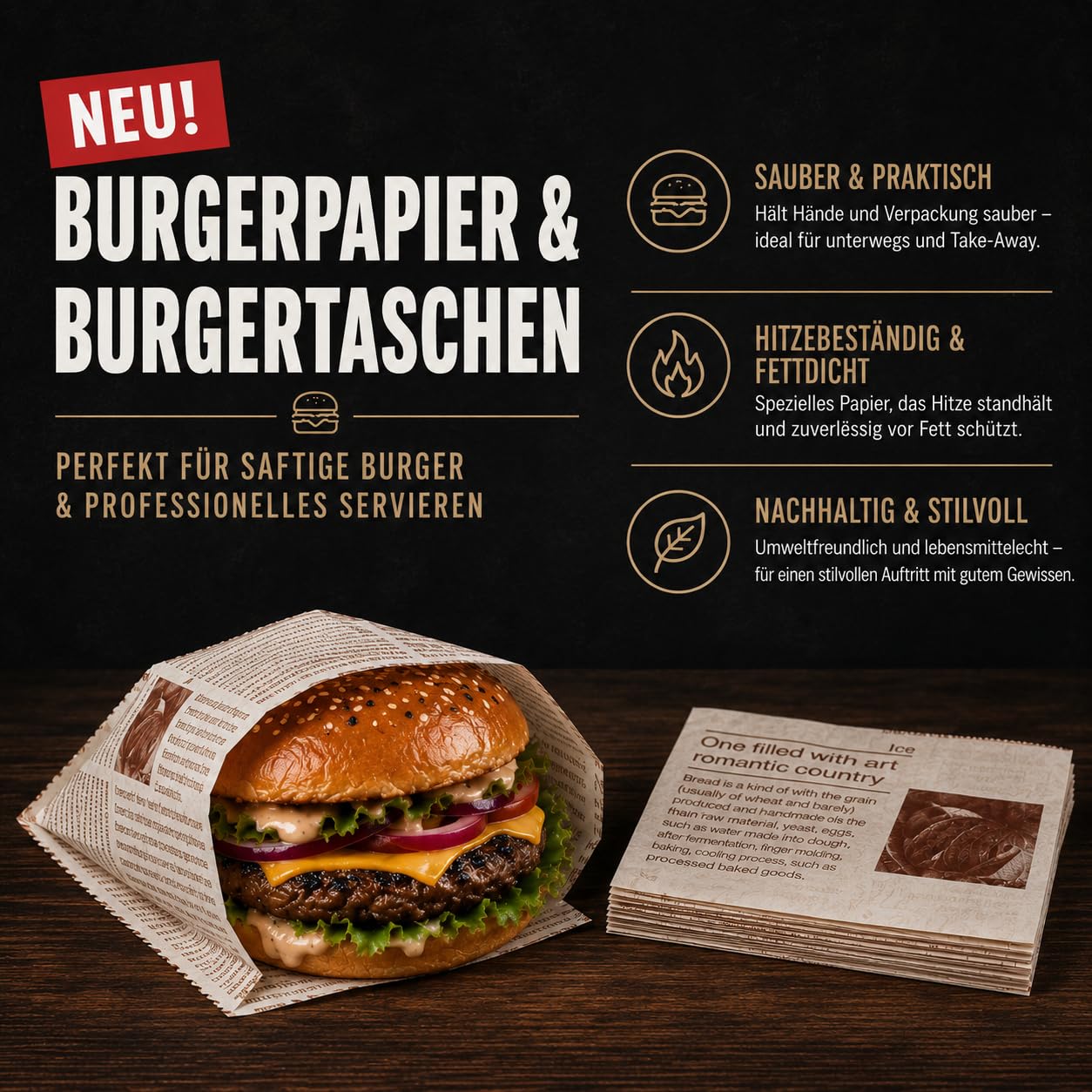 DREIBERG® Smash Hamburger Set in acciaio inox per plancha, barbecue a gas, teppanyaki con spatola per barbecue, carta hamburger, campana da scioglimento, pressa per barbecue, spargere spezie e