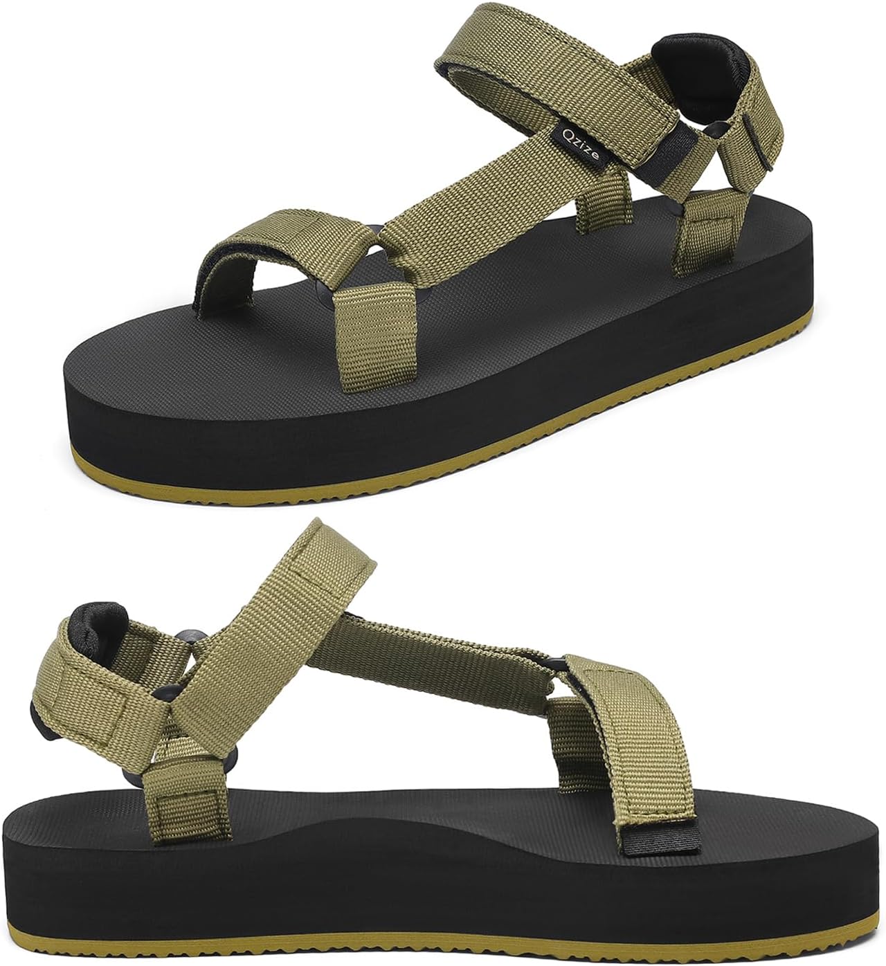 Sport Walking Water Sandals for Women with Arch Support & Adjustable Straps Platform Sandals Women Height Increase