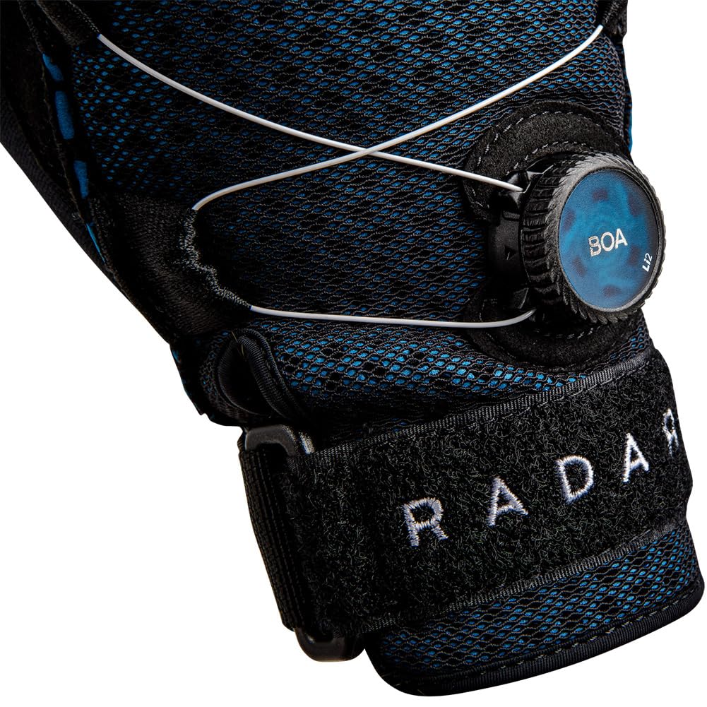 Radar Vapor-A Boa Gant de ski nautique Inside-Out Noir/bleu véritable Ariaprene L