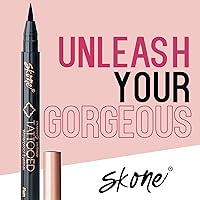 Vista 7 de Skone Cosmetics Insanely Intense - Delineador de ojos tatuado – Aplicador de punta de fieltro líquido, impermeable, a prueba de manchas, a prueba