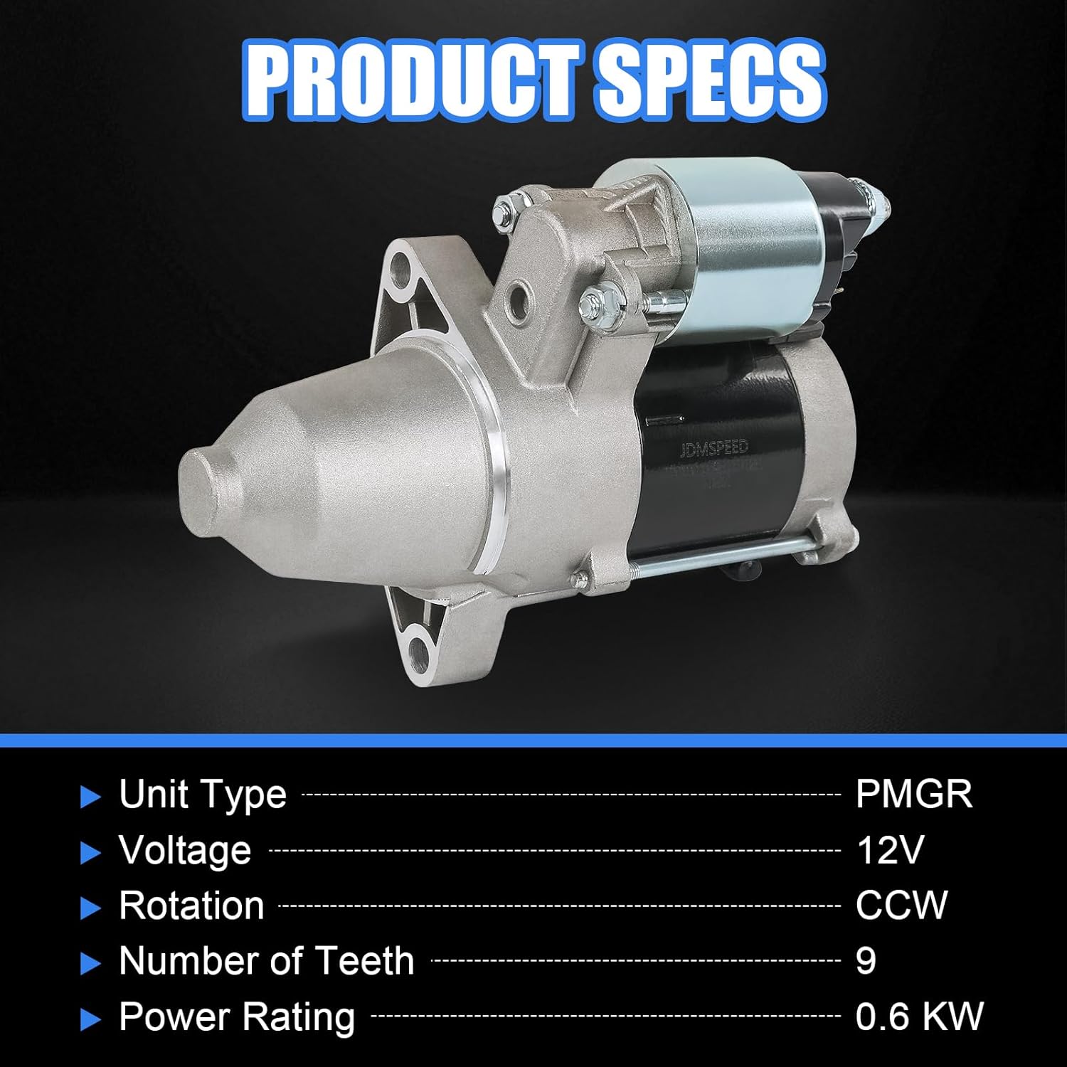 19612 Starter Replacement for BS 32HP 35HP Vanguard V-Twin Air Cooled Engine 12V CCW 9 Teeth Starter Replace# 845760 845640 845761 807383 809054 428000-0230 84006533 SND0529 410-52156