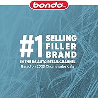 Vista 3 de Bondo Bondo-Hair - Relleno reforzado de fibra de vidrio de hilo largo, 00762, 1 cuarto de galón