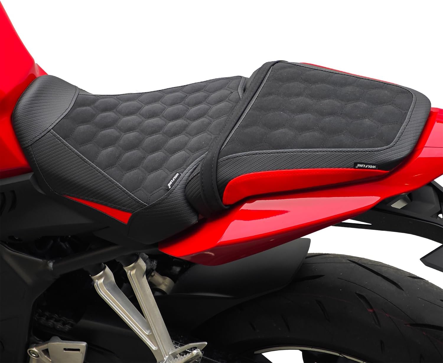 Rider Passenger Comfort Seat Saddle Fit for CB650R CBR650R 2024-2026 | Great Upgrade, Comfortable for Long Rides, Fast Easy Install, Stylish Color-Matched Stitching, Breathable Leather