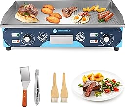 IRONWALLS Commercial Griddle Electric 29", 4400W Electric Countertop Griddle Flat Top Grill, Nonstick Stainless Steel Tepp...