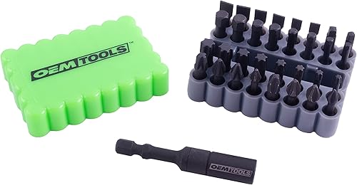 OEMTOOLS 25959 - Juego de brocas de seguridad de 33 piezas incluye llave Tri-Wing Torq seguridad hexagonal y puntas de seguridad de estrella a