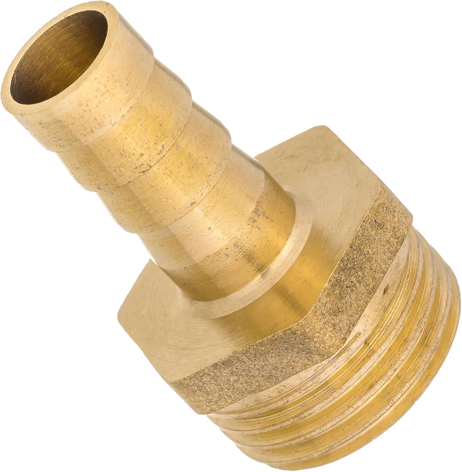 Brass Straight 10mm Barb Hose to 1/2" BSP Male Threaded Barbed Pipe Fitting Connector, Adapter Coupler Reducer Converter, Used to Connect Lines for Air, Water, Fuel, Oil and Inert Gases