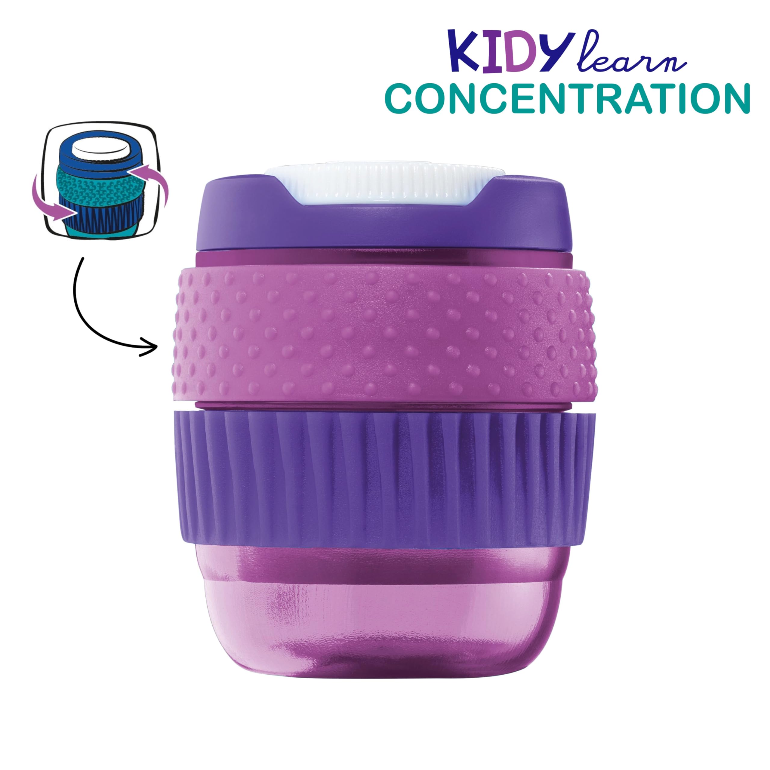 Kit de traçage MAPED KIDY LEARN CONCENTRATION 5 pièces - 1 règle + 1 gomme + 1 t