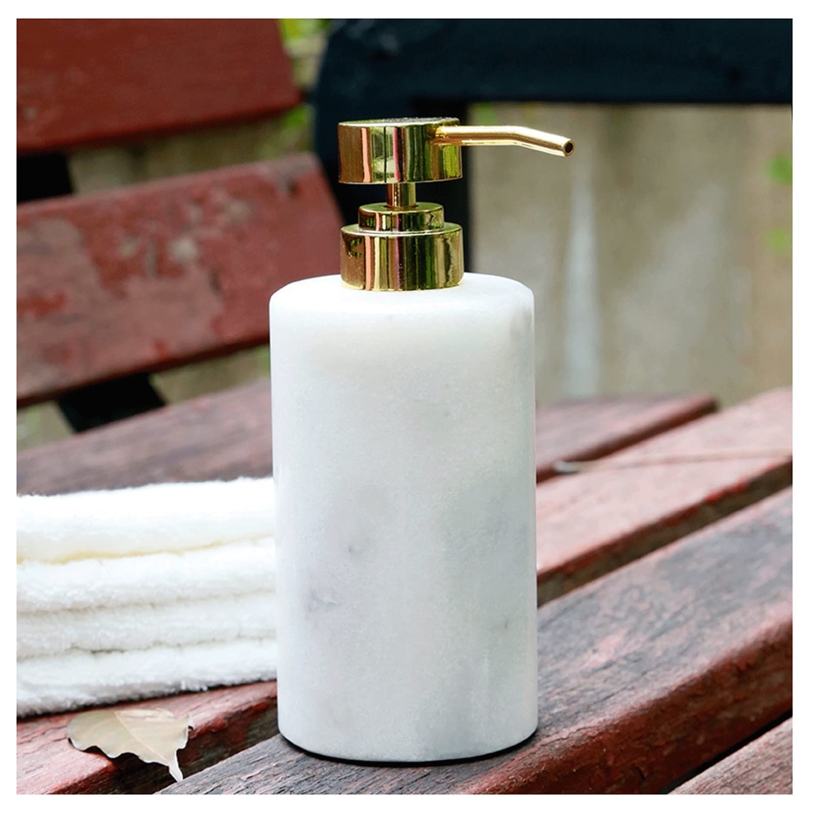 Contenitore erogatore liquido Distributore di sapone in ceramica Distributore di sapone ricaricabile Pompa per sapone da lavandino della cucina Utilizzato per shampoo, gel doccia, pompa per lozio
