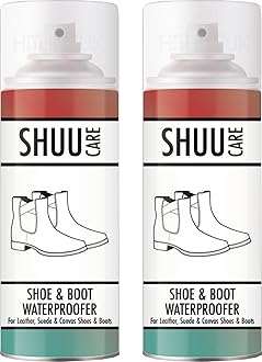 Shoe Protector Spray 2 x 300 ML - long lasting Waterproof and stain protection, Waterproof Spray to Protect Shoes