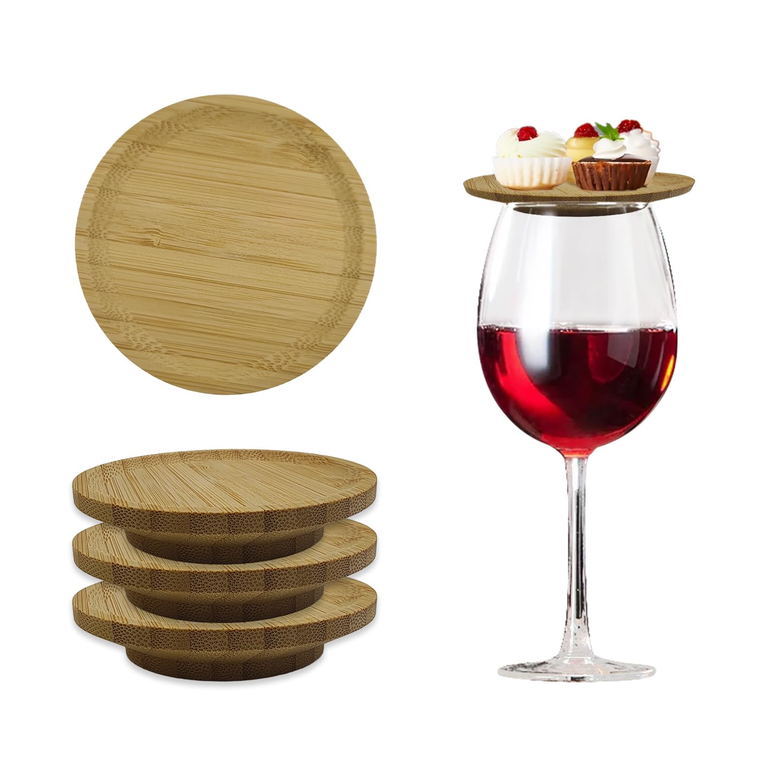 Amazon.com: ZHIYUEJING 4Pcs Wine Glass Charcuterie Topper,Mini ...