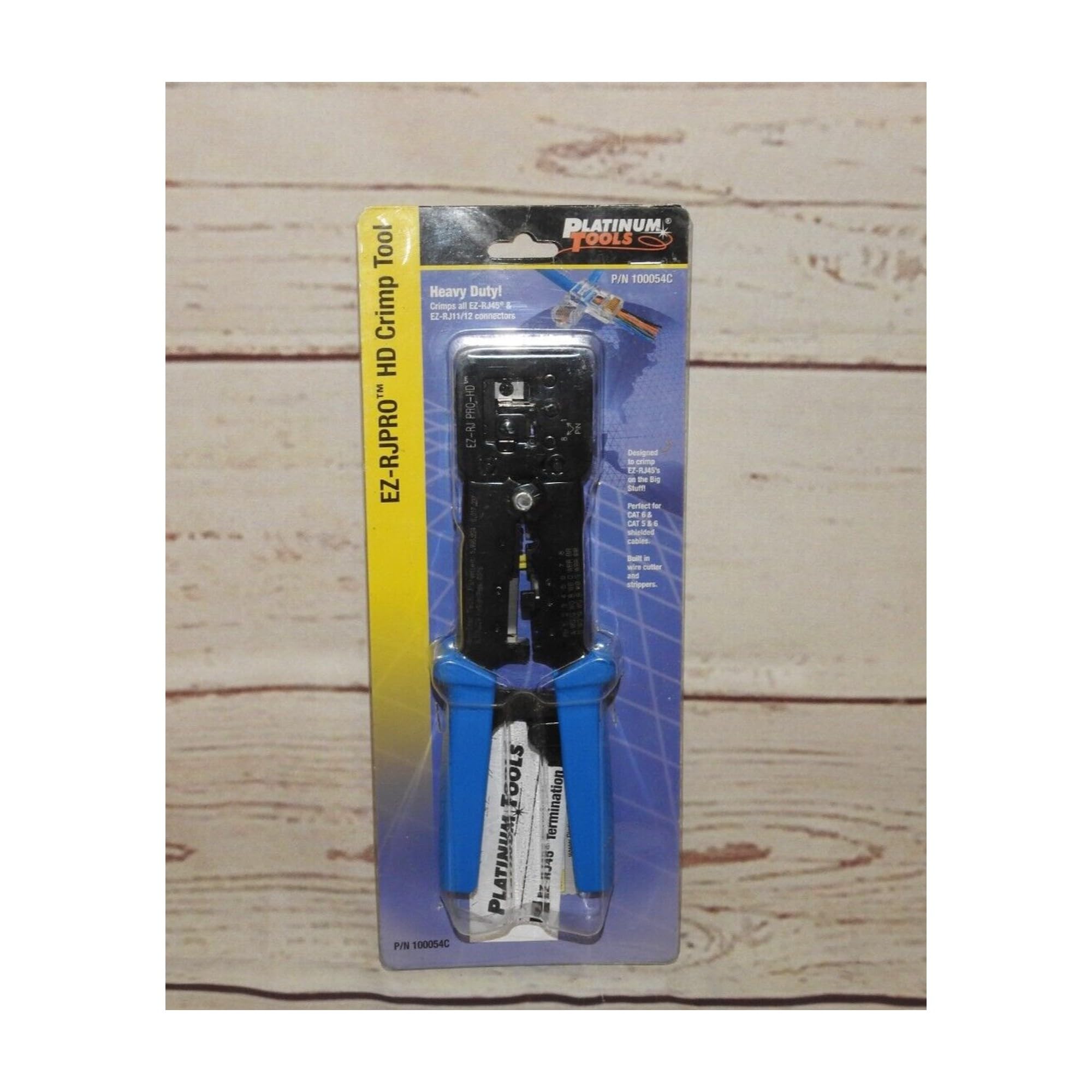 Platinum 100054C Nero, Blu pinza crimpatrice