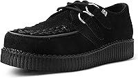 TUK Viva II Black Suede Creeper Shoes - Comfortable Low Platform Fashion Sneakers for Bold Style