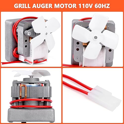 Miniatura 4 de QuliMetal Kit de motor de taladro para parrilla de 2.0 rpm, piezas de repuesto para parrillas de pellets de madera Traeger, Pit Boss y ahumadores de
