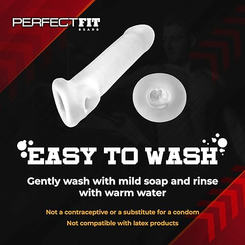 Miniatura 7 de PerfectFit Brand Fat Boy Thin 6.5 pulgadas, funda para el pene, potenciador sexual, suave y cómoda manga para el pene
