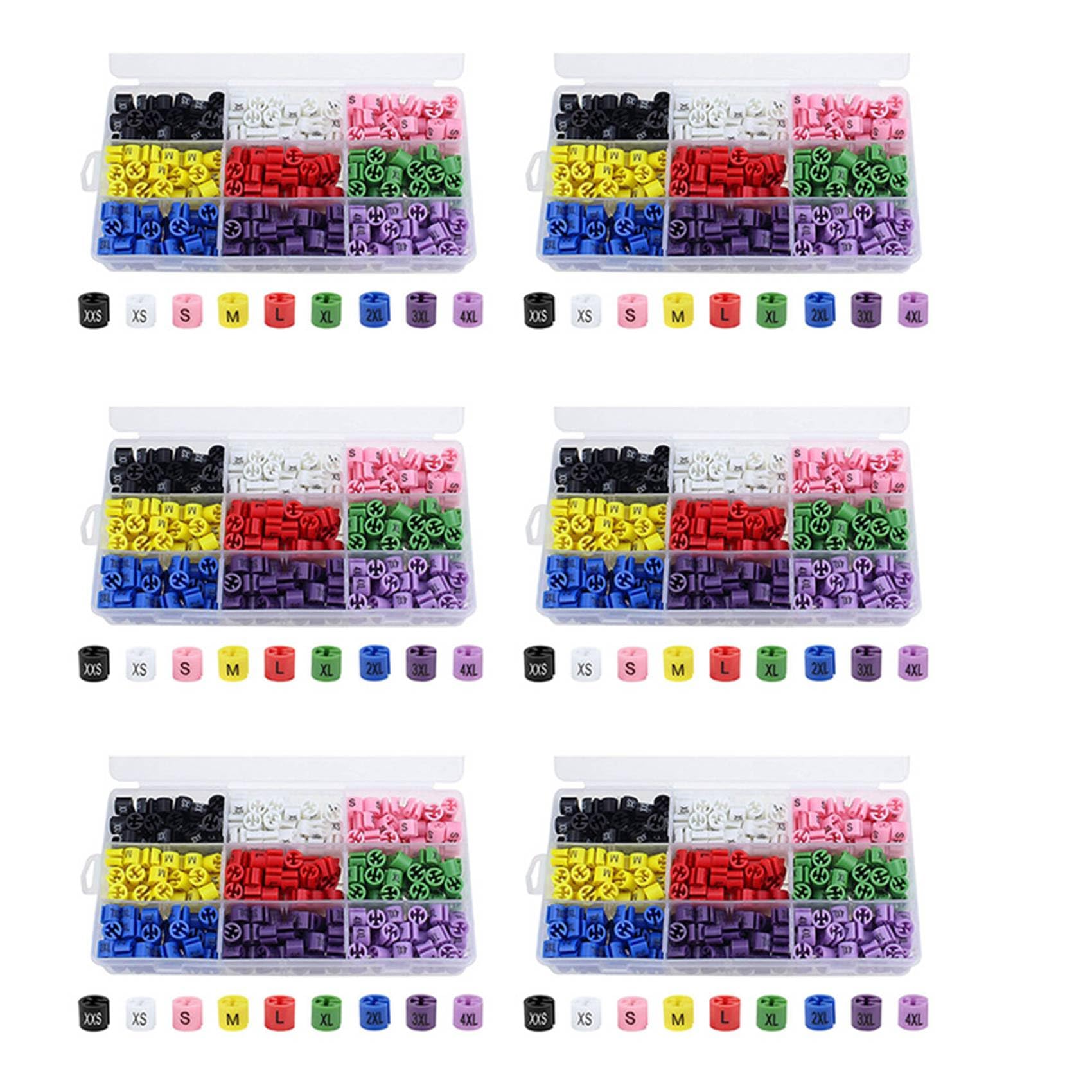 Marqueurs de taille pour cintres colorés : l'astuce pour un dressing familial partagé